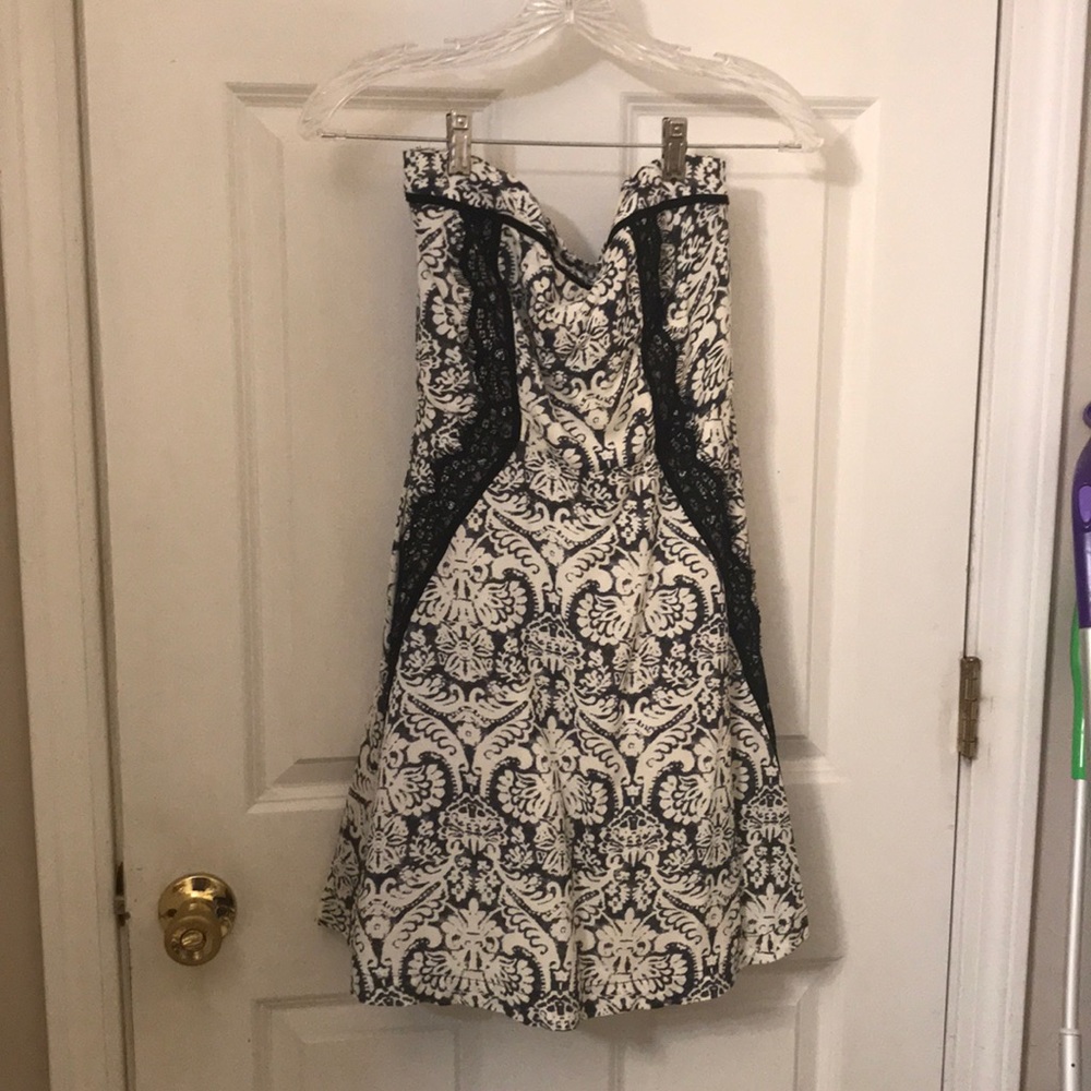 Beautiful strapless fit and flare mini dress
